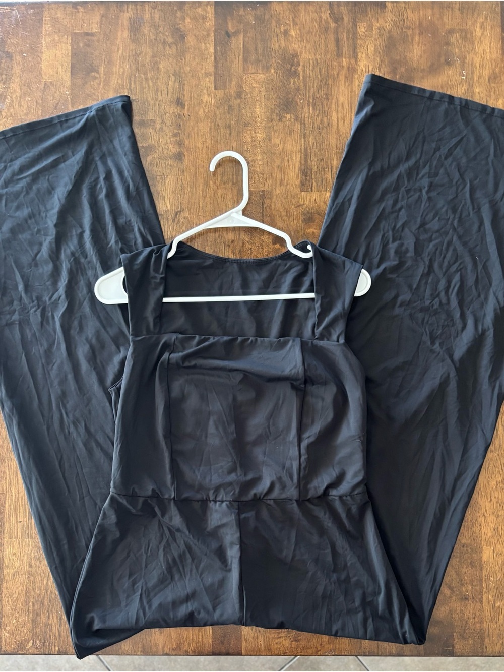 HALARA Black Square-Neck Wide Leg Jumpsuit NWOT - Picture 7 of 11